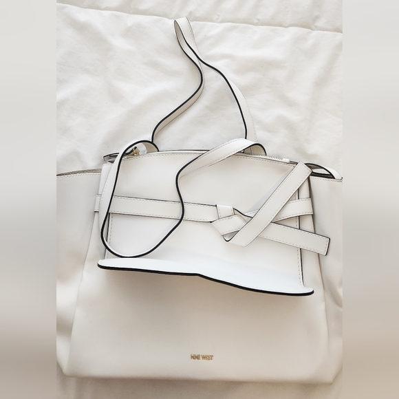 Nine West Large White Purse - Picture 1 of 11
